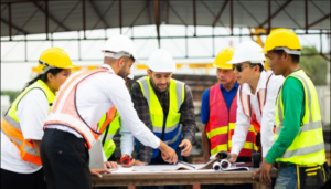 Construction Workers Planning at a Jobsite